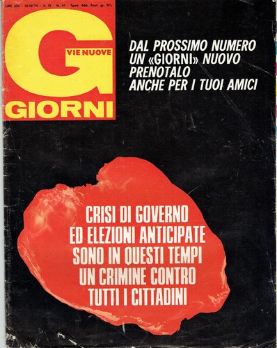 Vie nuove 1974 cia - nuove, 1974/41=cia