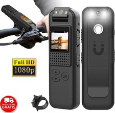 BODY CAM HD MINI TELECAMERA SPIA LCD CON LENTE GIREVOLE 180° VISIONE NOTTURNA