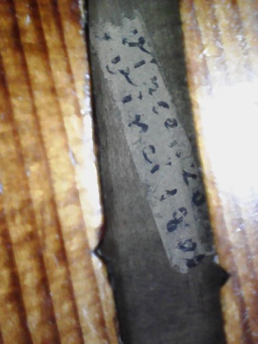 Violin antiguo con etiqueta - antiguo,