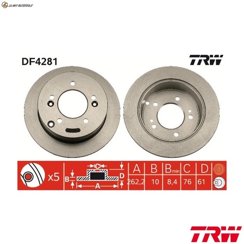 Dischi freno df4281 per - freno,