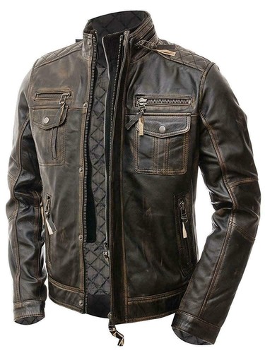Mens abraci biker - vintage, cafe