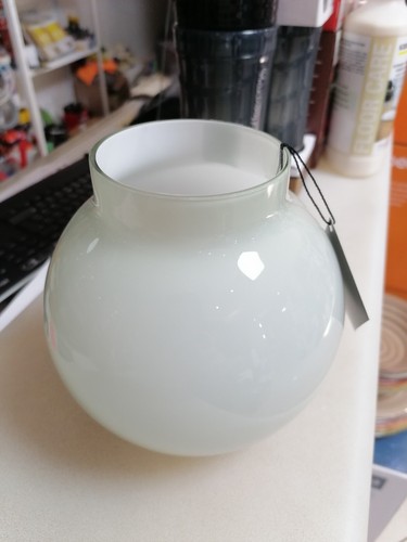 Vaso palla verde vetro - in,