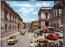 CARTOLINA   REGGIO CALABRIA  ACQU NON   VIAGGIATA  CORSO TEATRO ANIMATA  E AUTO