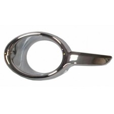 Cornice fendinebbia anteriore sinistro per peugeot 208 2012- cromata e nera
