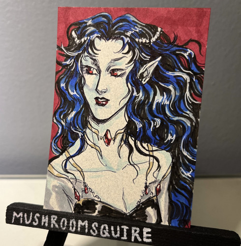Aceo disegno originale vampiro - aceo,