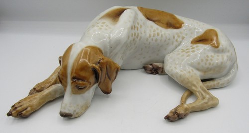 Statuina cane porcellana
