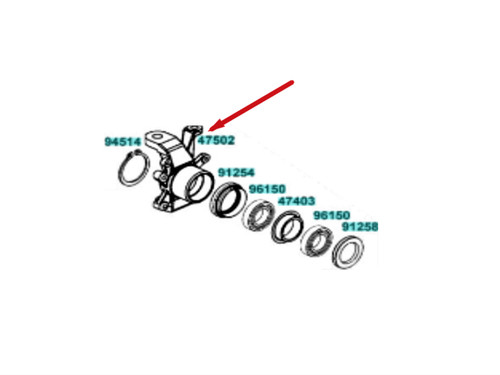 Asse sinistro per kymco - asse,