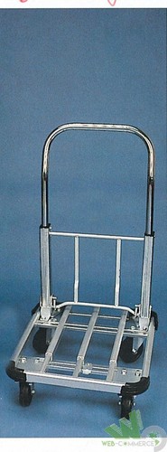 Carrello alluminio portacasse - alluminio,
