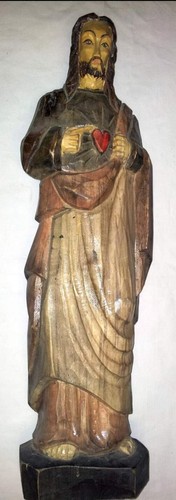 Statua legno gesù - statua,