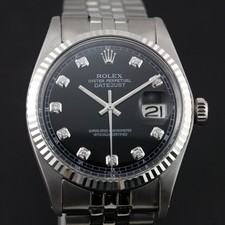 OROLOGIO ROLEX DA UOMO DATEJUST 1601 ORO BIANCO E ACCIAIO INOSSIDABILE...