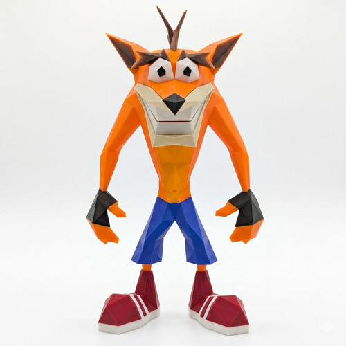 Figura crash bandicoot - 3d,