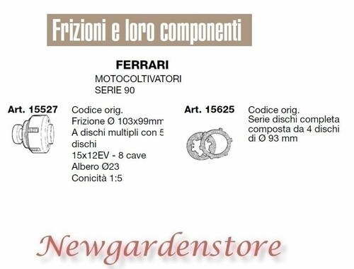 Frizione serie dischi