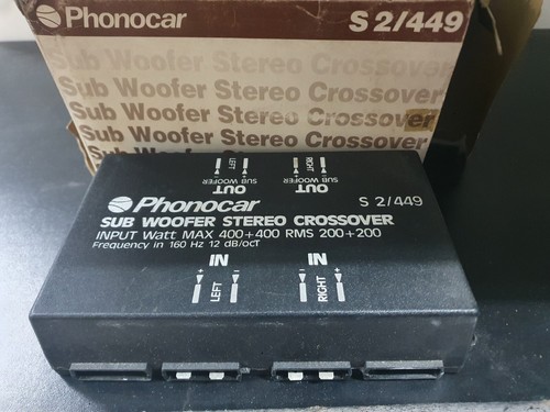 Crossover vie sub woofer - sub,