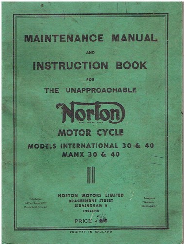 Norton international 40 - norton, 30
