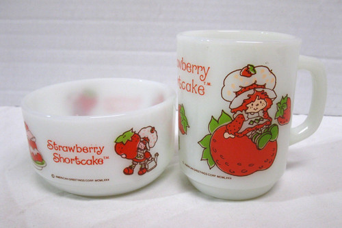 Set ciotola tazza fragola - set,
