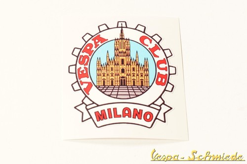 Adesivo decorativo vespa club - decorativo, "vespa