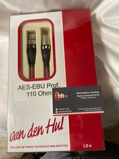 VAN DEN HUL AES-EBU PRO DIGITAL XLR 1M CAVO DIGITALE BILANCIATO NUOVO 