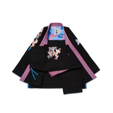 Kimono Albino e Preto Anno del Drago Noreen Nero BJJ Gi