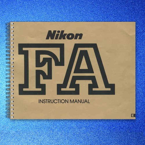 Nikon camera instuction - fa,