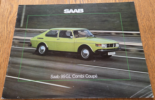 Brochure auto saab 99gl - auto,
