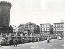 1958 NAPOLI Furgoni pro Achille LAURO pronti a partire per giro elettorale *Foto