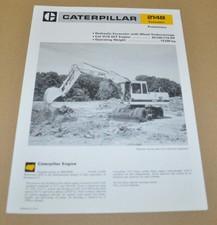 Brochure depliant specifiche escavatore Caterpillar 214B