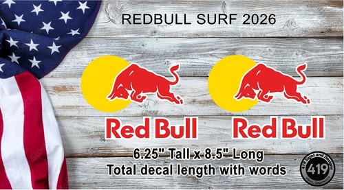 Red bull decalcomania per - decalcomania,