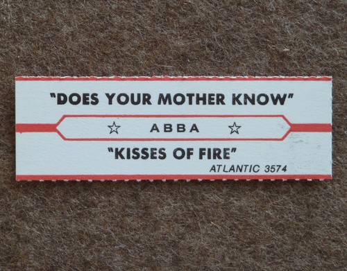 Abba jukebox label usa - label,