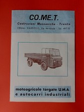 CO.ME.T motoagricola UMA Brochure originale dell'epoca 