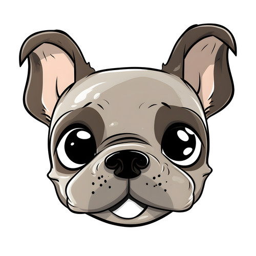 Bulldog francese cane - , auto
