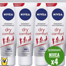 NIVEA DRY COMFORT PLUS DEODORANTE IN CREMA UNISEX 24H ANTITRASPIRANTE 75ML  X4