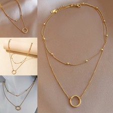 Collana doppio strato placcata