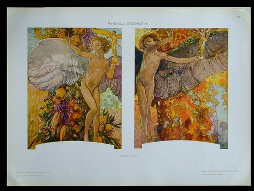 Angeli bambini art nouveau - bambini,,