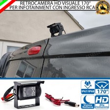 RETROCAMERA TELECAMERA RETROMARCIA LED CAMPER FURGONE CAMION BUS HD IMPERMEABILE