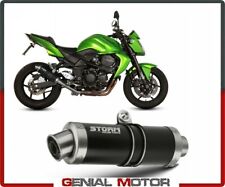 Scarico Storm by Mivv Gp Nero acciaio inox per Kawasaki Z 750 2007 > 2014