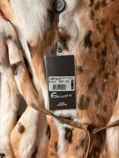 Pelliccia shearling Leopardo marca Gallotti