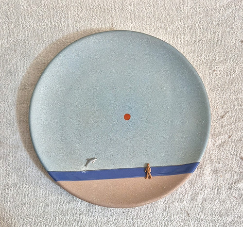 Piatto ceramica arte sandro - ceramica,