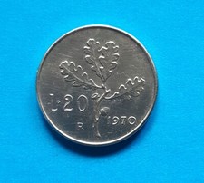 20 LIRE 1970 FDC Moneta Rara -