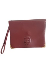 Pochette Cartier Cuir Bordeaux