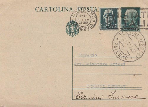 928 cartolina postale cent - cartolina, da