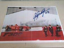 Ferrari F300 1998, firma originale Michael Schumacher,