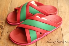 Gucci sandali in gomma rosso