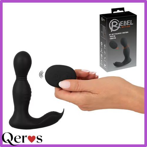 Butt plug vibrante - vibrante, rotante