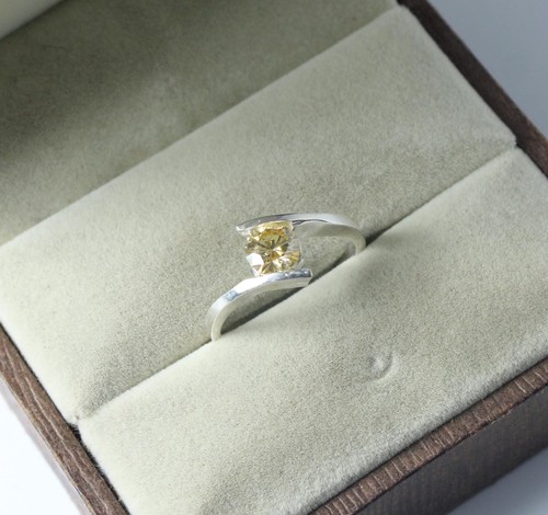 Anello solitario argento - anello,