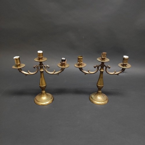 Coppia candelabri ottone - di, in