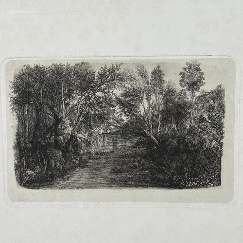 Eau forte ancienne gravure par - eau-forte,
