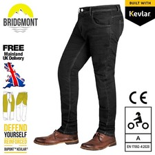 Jeans Moto Uomo CE Corazzati Pantaloni Moto Denim Realizzati in Kevlar