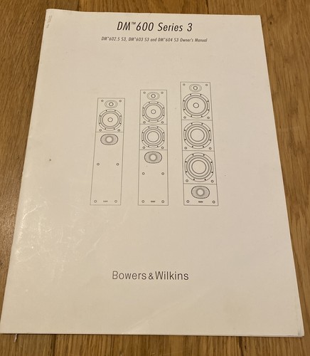 Bowers wilkins dm602 - wilkins, s3