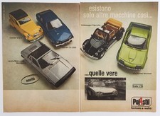 Pubblicita' Polistil Volkswagen Alfa Romeo Citroen Lancia Advertising 1977 (T10