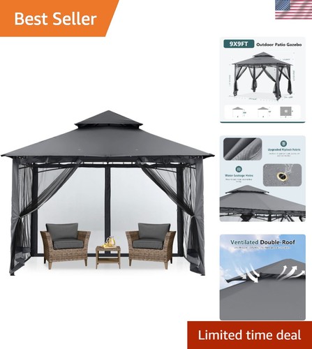 Rustproof 9x9 garden gazebo - rustproof,